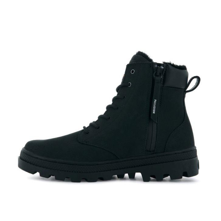 Palladium Pallabosse SC WP+ S Women's Boots Black | UK N589-ADS